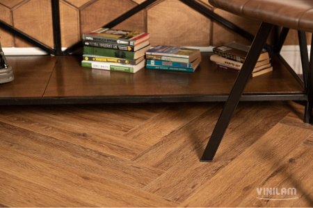 Кварцвиниловая плитка VINILAM PARQUET HERRINGBONE IS11210 Паркет Де Виль